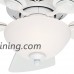 Hunter Fan 34" Snow White Finish Ceiling Fan with Painted Cased White Glass Light Kit (Certified Refurbished) - B01M69LRJJ